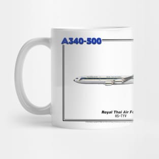 Airbus A340-500 - Royal Thai Air Force (Art Print) Mug